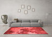 Industrial Red Washable Rugs