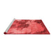 Industrial Red Washable Rugs