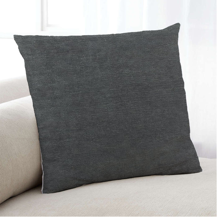 Lifestyle Image of Mid-Century Modern Urban Square Light Black Throw Pillow, 18 inch by 18 inch, pwurb208