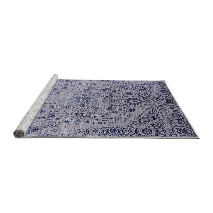 Sideview of Machine Washable Industrial Modern Wisteria Purple Rug, wshurb2090