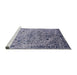 Sideview of Machine Washable Industrial Modern Wisteria Purple Rug, wshurb2090