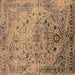 Square Oriental Brown Industrial Rug, urb2090brn