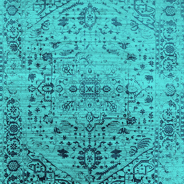 Oriental Turquoise Industrial Rug, urb2090turq
