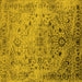 Square Oriental Yellow Industrial Rug, urb2090yw