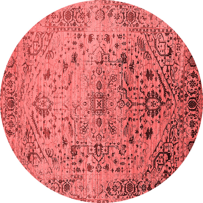 Machine Washable Oriental Red Industrial Rug, wshurb2090red
