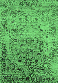 Oriental Emerald Green Industrial Rug, urb2090emgrn