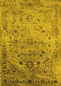 Oriental Yellow Industrial Rug, urb2090yw