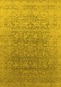 Oriental Yellow Industrial Rug, urb2091yw