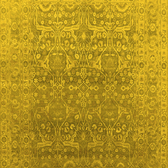 Oriental Yellow Industrial Rug, urb2091yw