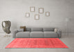 Industrial Red Washable Rugs