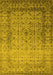 Oriental Yellow Industrial Rug, urb2092yw