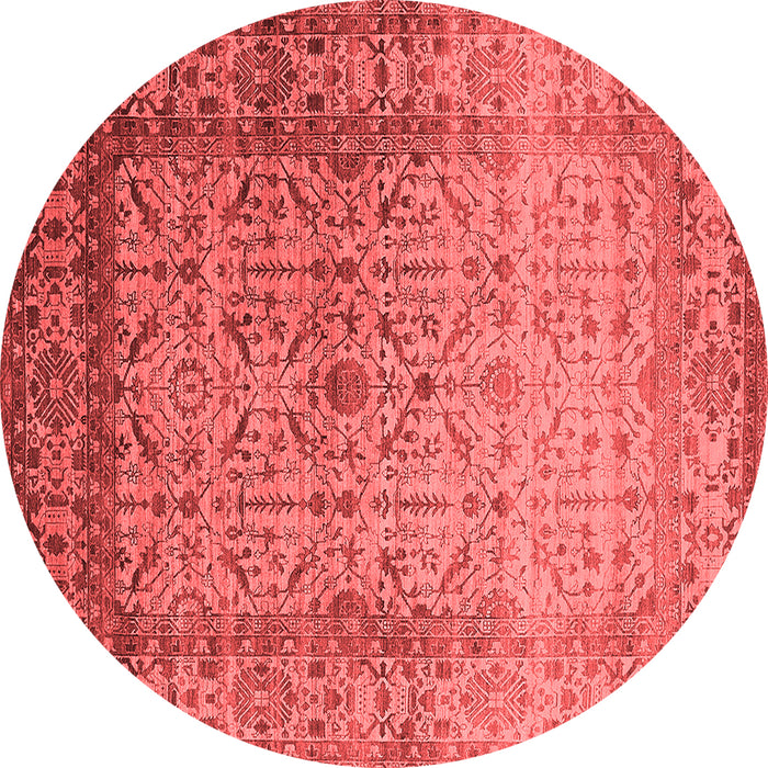 Machine Washable Oriental Red Industrial Rug, wshurb2092red