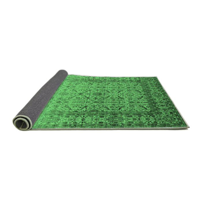 Sideview of Oriental Emerald Green Industrial Rug, urb2092emgrn