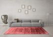 Industrial Red Washable Rugs