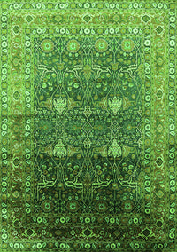 Oriental Green Industrial Rug, urb2093grn