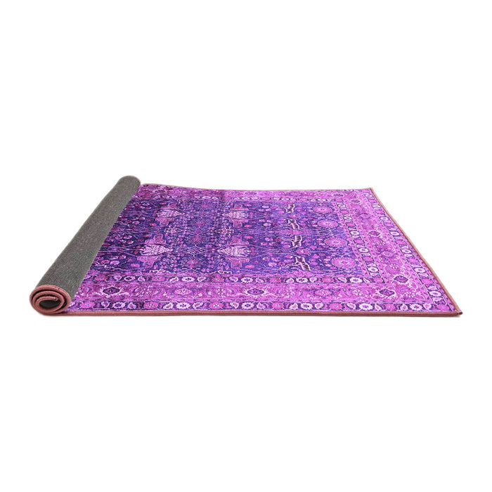 Sideview of Oriental Purple Industrial Rug, urb2093pur