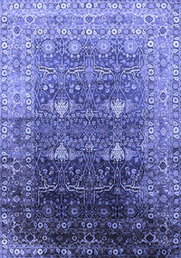 Oriental Blue Industrial Rug, urb2093blu