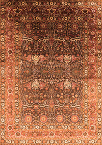 Oriental Orange Industrial Rug, urb2093org