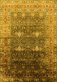 Oriental Yellow Industrial Rug, urb2093yw