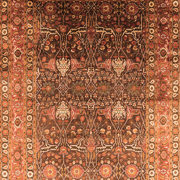 Machine Washable Oriental Orange Industrial Area Rugs, wshurb2093org