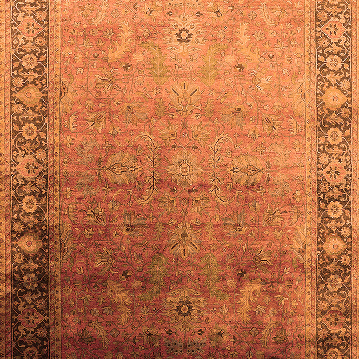 Oriental Orange Industrial Rug, urb2094org