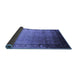 Sideview of Oriental Blue Industrial Rug, urb2094blu