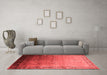 Industrial Red Washable Rugs