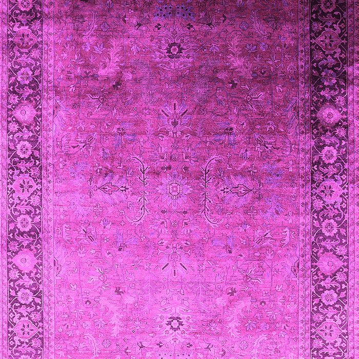 Machine Washable Oriental Pink Industrial Rug, wshurb2094pnk