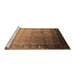 Sideview of Machine Washable Oriental Brown Industrial Rug, wshurb2094brn