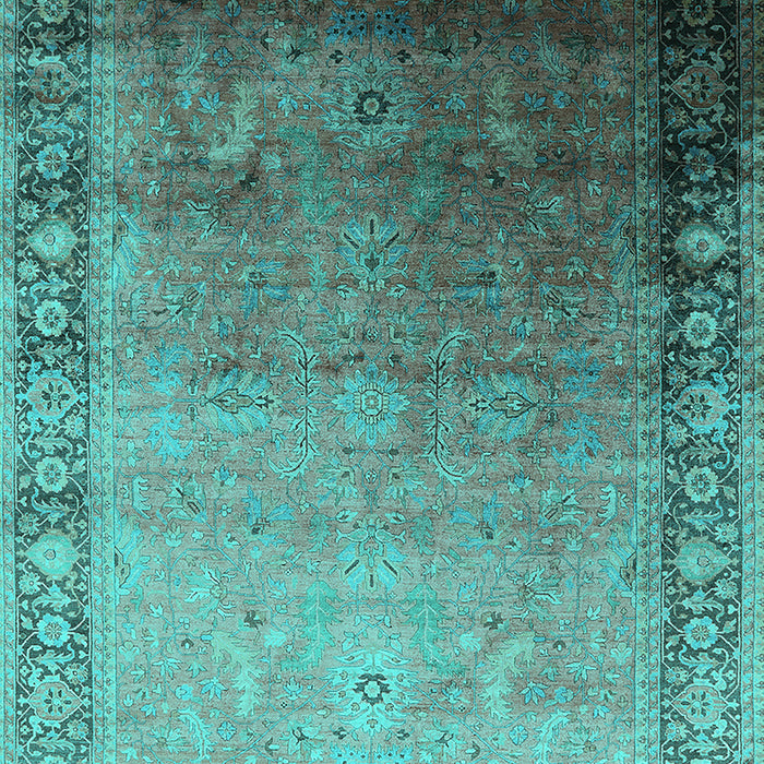 Oriental Turquoise Industrial Rug, urb2094turq