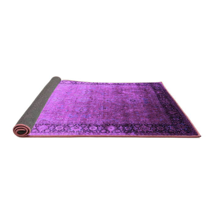 Sideview of Oriental Purple Industrial Rug, urb2094pur