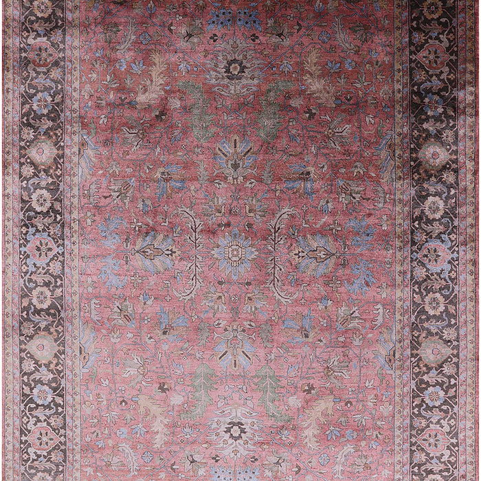 Mid-Century Modern Chestnut Brown Oriental Rug, urb2094