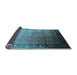 Sideview of Oriental Light Blue Industrial Rug, urb2094lblu