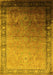 Oriental Yellow Industrial Rug, urb2094yw