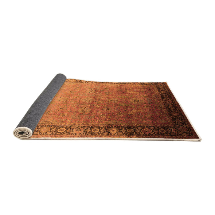 Sideview of Oriental Orange Industrial Rug, urb2094org