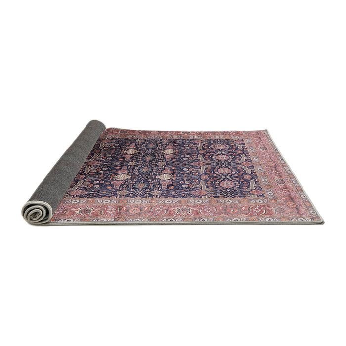 Sideview of Mid-Century Modern Purple Oriental Rug, urb2095