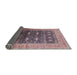 Sideview of Mid-Century Modern Purple Oriental Rug, urb2095