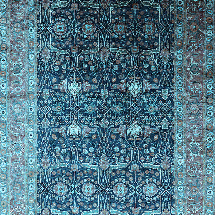Oriental Light Blue Industrial Rug, urb2095lblu