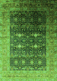 Oriental Green Industrial Rug, urb2095grn