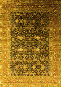 Oriental Yellow Industrial Rug, urb2095yw