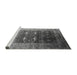 Sideview of Machine Washable Oriental Gray Industrial Rug, wshurb2095gry