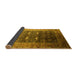 Sideview of Oriental Yellow Industrial Rug, urb2095yw