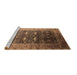 Sideview of Machine Washable Oriental Brown Industrial Rug, wshurb2095brn