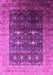 Machine Washable Oriental Pink Industrial Rug, wshurb2095pnk