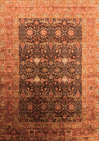 Oriental Orange Industrial Rug, urb2095org