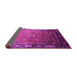 Sideview of Oriental Pink Industrial Rug, urb2096pnk