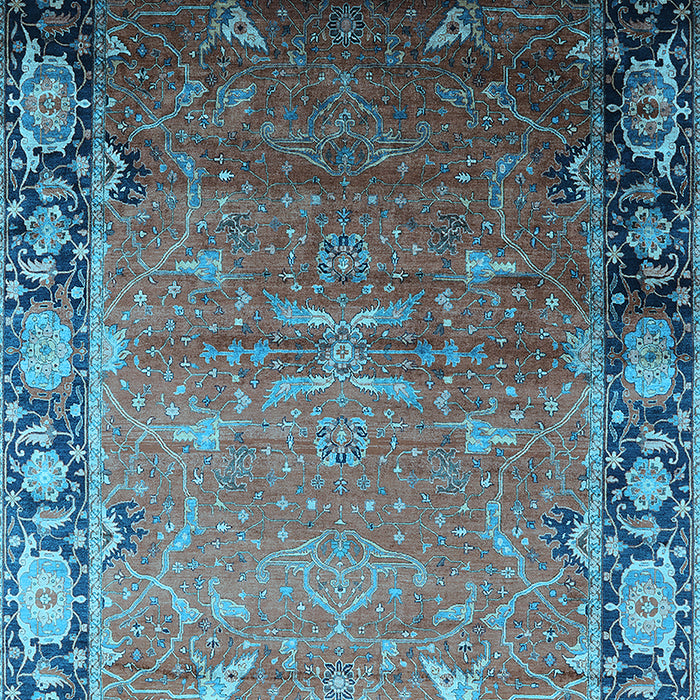 Oriental Light Blue Industrial Rug, urb2096lblu