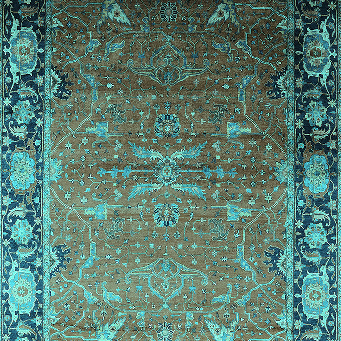 Oriental Turquoise Industrial Rug, urb2096turq