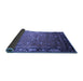 Sideview of Oriental Blue Industrial Rug, urb2096blu