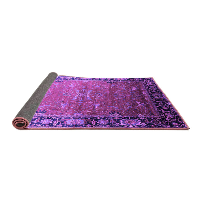 Sideview of Oriental Purple Industrial Rug, urb2096pur